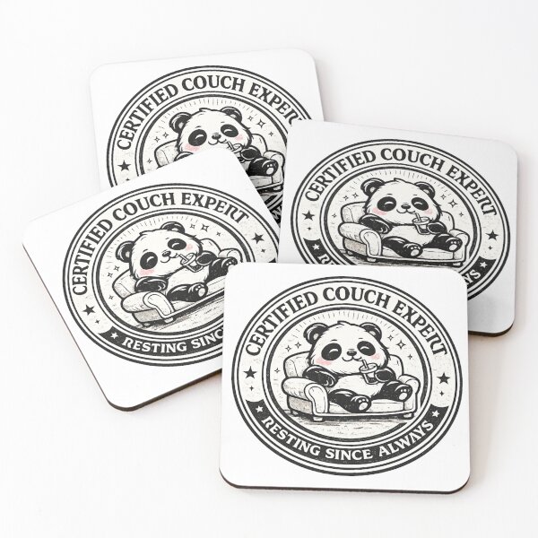 Item preview,  Certified Couch Expert Panda Funny Badge Shirt Resting Since Always Tee Panda Lover Gift Lazy Humor Shirt designed and sold by Gremlin Hours.