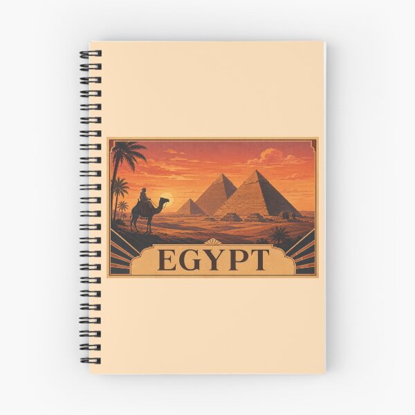 Item preview, Great Pyramids Giza Vintage Travel Poster designed and sold by Inkworksbyshery.