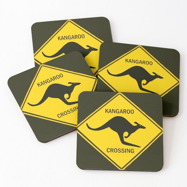 Item preview, Kangaroo Crossing sign designed and sold by Dlt1981.