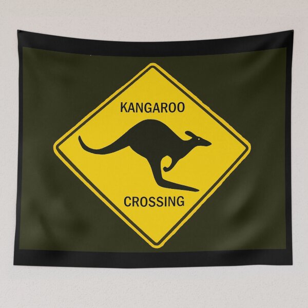 Item preview, Kangaroo Crossing sign designed and sold by Dlt1981.