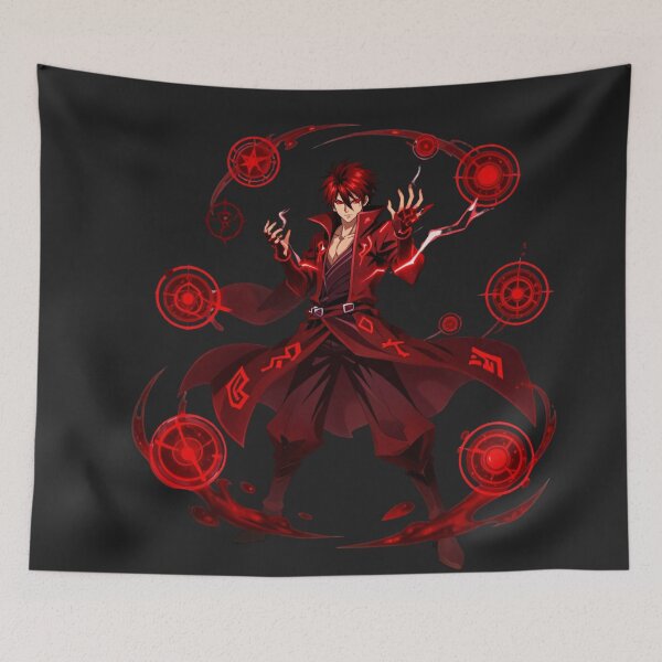 Item preview, Mago de sangre - Hechicero oscuro con magia de sangre - Personaje de anime de fantasía urbana designed and sold by Revyra Design .