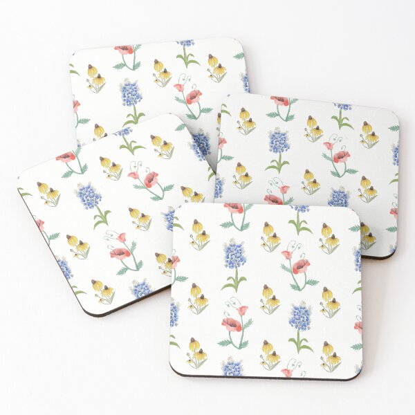 Item preview, Wildflower Watercolor Pattern | Bluebonnets, Poppies & Black-Eyed Susans Botanical Floral Design designed and sold by CaroStudioTX.