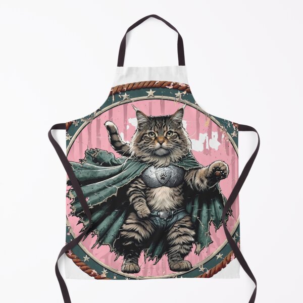 Item preview, Warrior Cat Hero Armor Cape Vintage Badge Fantasy Art designed and sold by PawsRetroStudio.