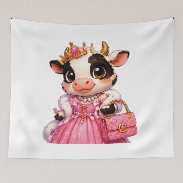 Item preview, Luxury Princess Cow Fashion Queen designed and sold by DailyDoodlesBySumbul.