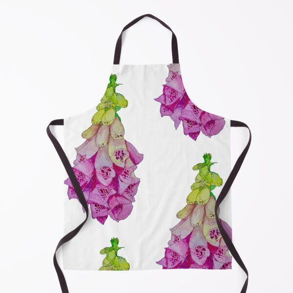 Item preview, Single pink foxglove watercolour painting designed and sold by esvb.