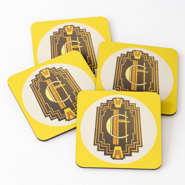 Item preview, ✧- RETRO 1920S ART DECO VINTAGE STYLE - bright background designed and sold by WheelieGdArt.