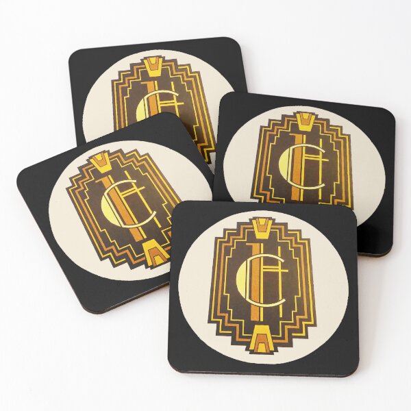 Item preview, ✧- RETRO 1920S ART DECO VINTAGE STYLE - black background designed and sold by WheelieGdArt.
