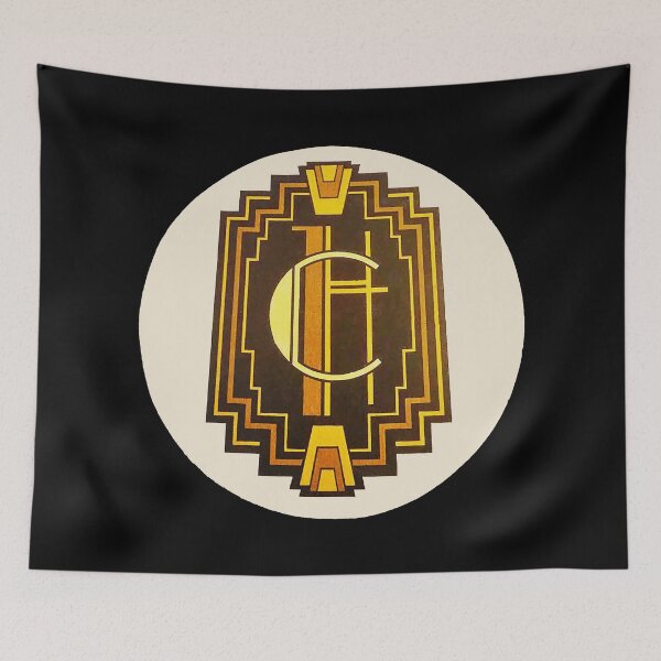 Item preview, ✧- RETRO 1920S ART DECO VINTAGE STYLE - black background designed and sold by WheelieGdArt.