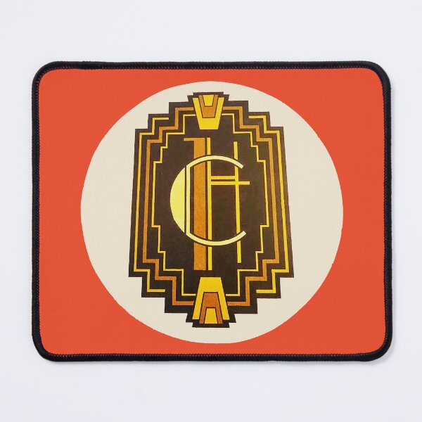 Item preview, ✧- RETRO 1920S ART DECO VINTAGE STYLE - red background designed and sold by WheelieGdArt.