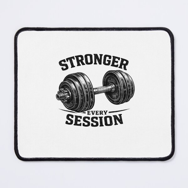 Item preview, Stronger Every Session | Vintage Dumbbell Gym Design | Fitness & Weightlifting T-Shirt designed and sold by Punch81.