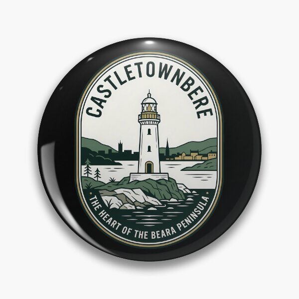 Item preview, Castletownbere Ireland Vintage Travel Emblem Lighthouse designed and sold by k3rstman1.
