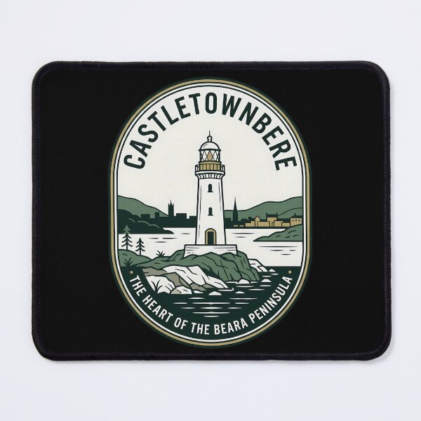 Item preview, Castletownbere Ireland Vintage Travel Emblem Lighthouse designed and sold by k3rstman1.