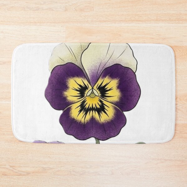 Item preview, Purple and Yellow Pansy Botanical Illustration – Delicate Garden Flower Art designed and sold by Zaitmiprints.