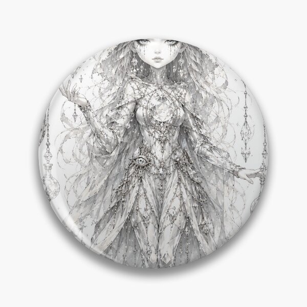 Item preview, Glass Oracle – Crystalpunk Alchemist of Shattered Light designed and sold by ShadowSpriteArt.