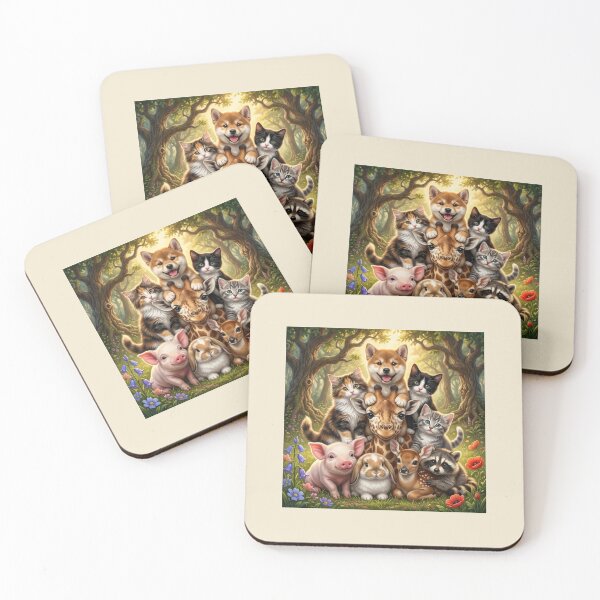 Item preview, ​Magical Animal Friends in the Forest. designed and sold by JoyNest = "The nest of joy".