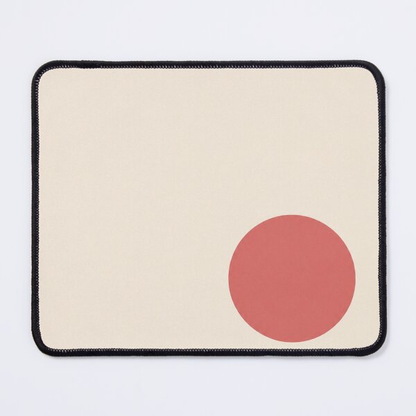 Item preview, Coral Minimal Circle – Geometric Abstract Wall Art designed and sold by Ingorgia Studio.
