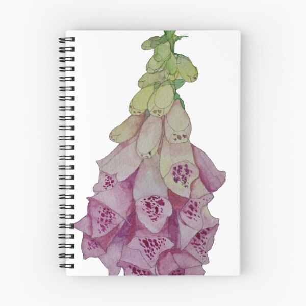 Item preview, Single pink foxglove watercolour art painting  designed and sold by esvb.