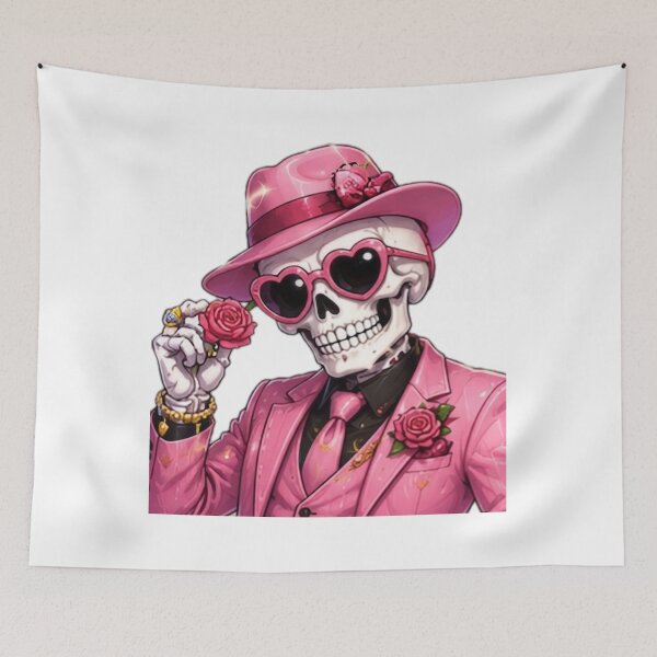 Item preview, Pink Fashion Skeleton Boss designed and sold by DailyDoodlesBySumbul.