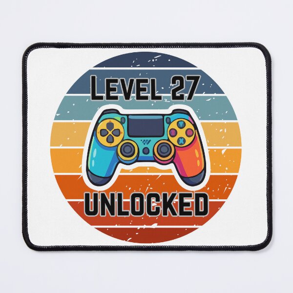 Item preview, Retro Gamer - Level 27 Unlocked designed and sold by MayaCordalia.