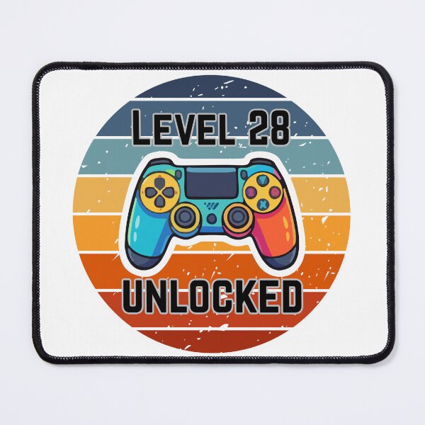 Item preview, Retro Gamer - Level 28 Unlocked designed and sold by MayaCordalia.