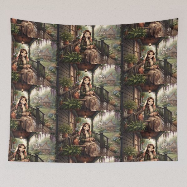 Item preview, Paws for a Second: Cozy Rainy Day Bunny designed and sold by Trevor Cutler.