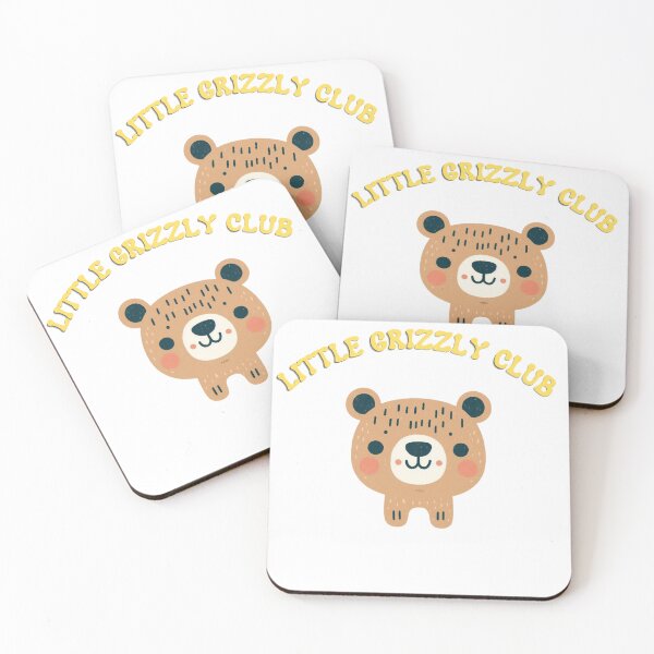Item preview, Little Grizzly Club – Tan Bear Face Portrait designed and sold by MULEWASTUDIOS.
