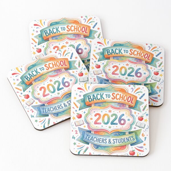 Item preview, Back to School 2026 Teachers and Students | Colorful Watercolor School Supplies designed and sold by shuttermarket.