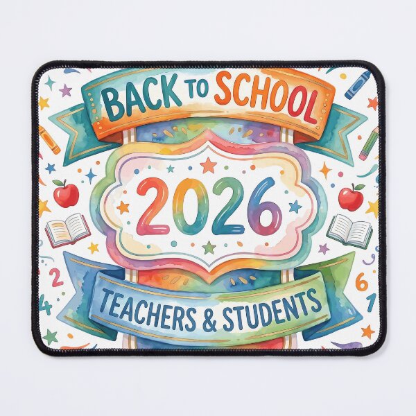 Item preview, Back to School 2026 Teachers and Students | Colorful Watercolor School Supplies designed and sold by shuttermarket.