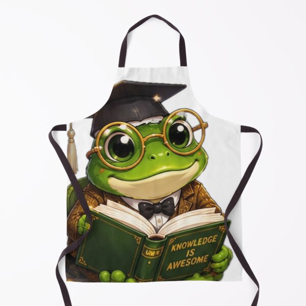 Item preview, Smart Frog Loves Books designed and sold by DailyDoodlesBySumbul.