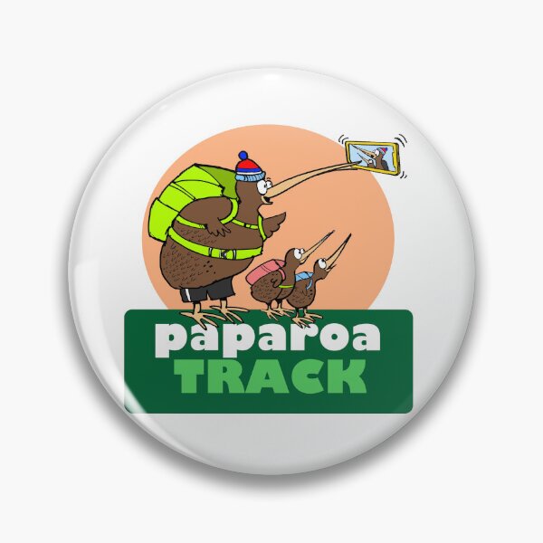 Item preview, Cute cartoon hiking kiwi Paparoa Track New Zealand designed and sold by Al Benge.