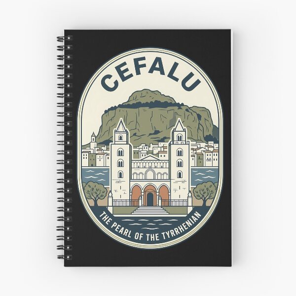 Item preview, Cefalu Sicily Vintage Travel Emblem Cathedral designed and sold by k3rstman1.