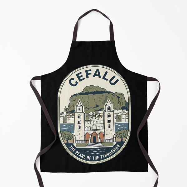 Item preview, Cefalu Sicily Vintage Travel Emblem Cathedral designed and sold by k3rstman1.