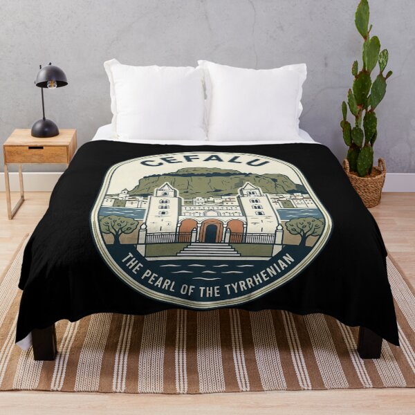 Item preview, Cefalu Sicily Vintage Travel Emblem Cathedral designed and sold by k3rstman1.