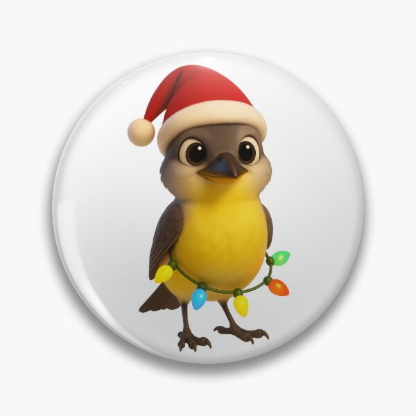 Item preview, Christmas Western Kingbird designed and sold by Sillytoe.