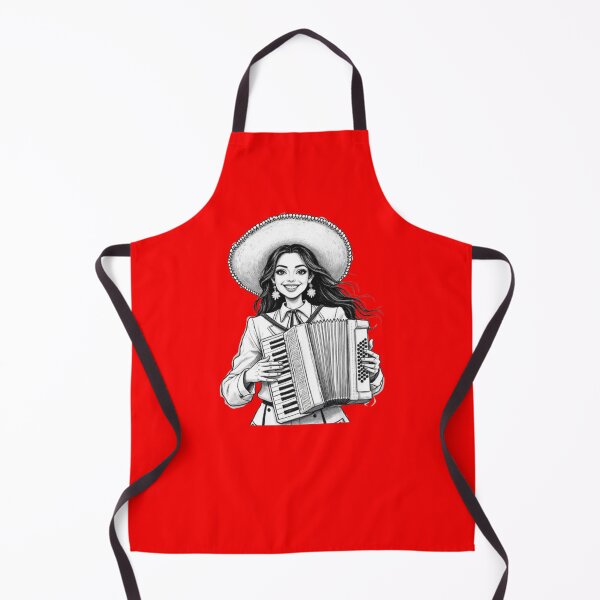Item preview, Latina Accordion Player designed and sold by BajioAmigos.