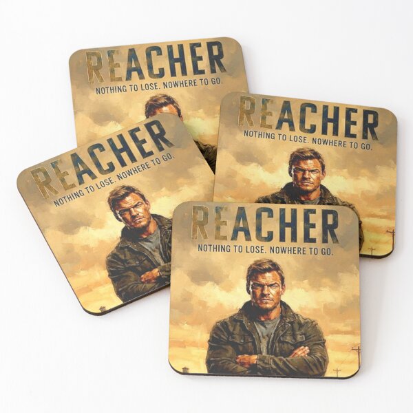 Item preview, Reacher Retro Action Thriller Jack Reacher Highway Drifter Tribute Art Movie Poster designed and sold by Art's Diner.