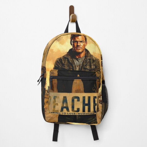 Item preview, Reacher Retro Action Thriller Jack Reacher Highway Drifter Tribute Art Movie Poster designed and sold by Art's Diner.