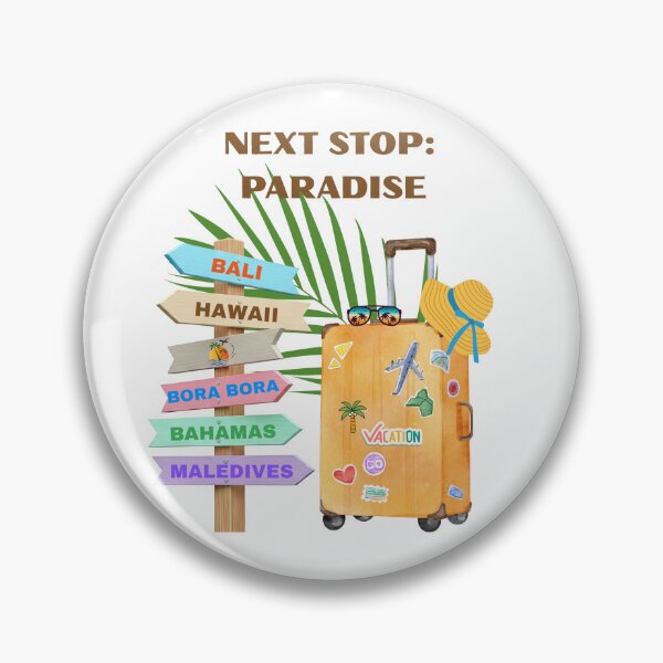 Item preview, Next Stop Paradise Tropical Vacation Travel Design designed and sold by MadeByMira.