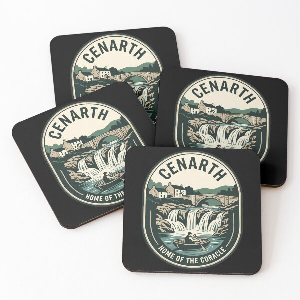 Item preview, Cenarth Wales Coracle Vintage Travel Emblem designed and sold by k3rstman1.