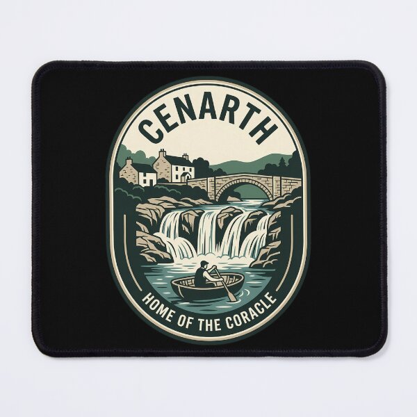 Item preview, Cenarth Wales Coracle Vintage Travel Emblem designed and sold by k3rstman1.
