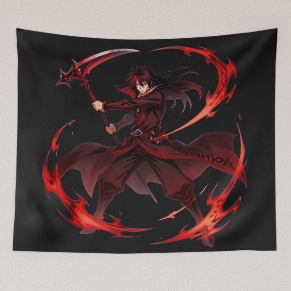 Item preview, Blood Mage Reaper - Dark Scythe Sorcerer - Urban Fantasy Anime Character designed and sold by Revyra.