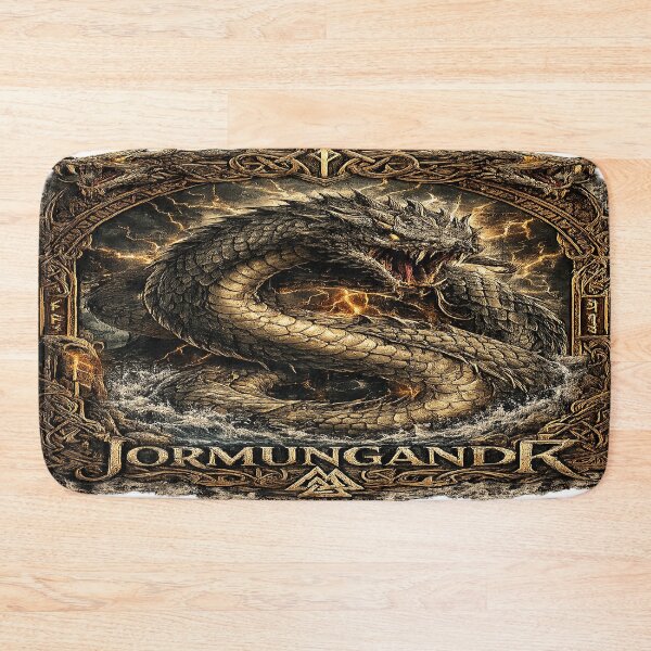 Artikelvorschau, JORMUNGANDR – Die Welten-Schlange von Ragnarök | Epische nordische Mythologie, Wikinger-Design entworfen und verkauft von Alchemy Forge.