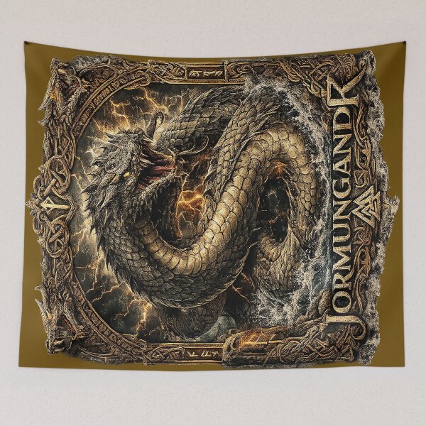 Item preview, JORMUNGANDR – The World Serpent of Ragnarök | Epic Norse Mythology Viking Design designed and sold by Alchemy Forge.