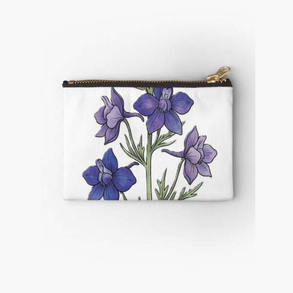 Item preview, Purple Delphinium Botanical Illustration – Elegant Wildflower Line Art designed and sold by Zaitmiprints.