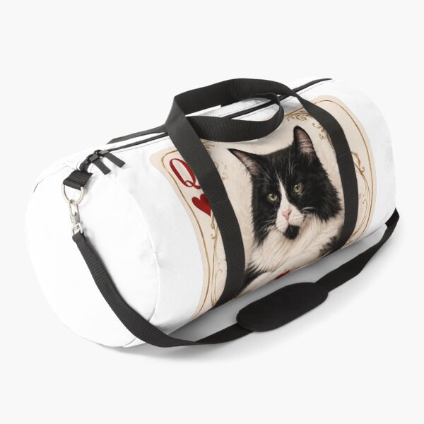 Item preview, Queen of Hearts Cat Playing Card | Black and White Tuxedo Cat Art designed and sold by bambooks.tabooks.