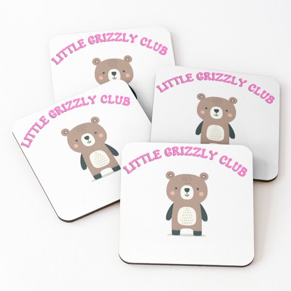 Item preview, Little Grizzly Club – Standing Baby Bear Illustration designed and sold by MULEWASTUDIOS.
