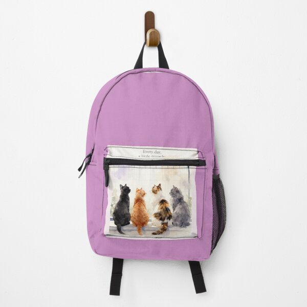 Item preview, Every Day, A Little Miracle | Cozy Cat Watercolor Illustration designed and sold by BCapybara.