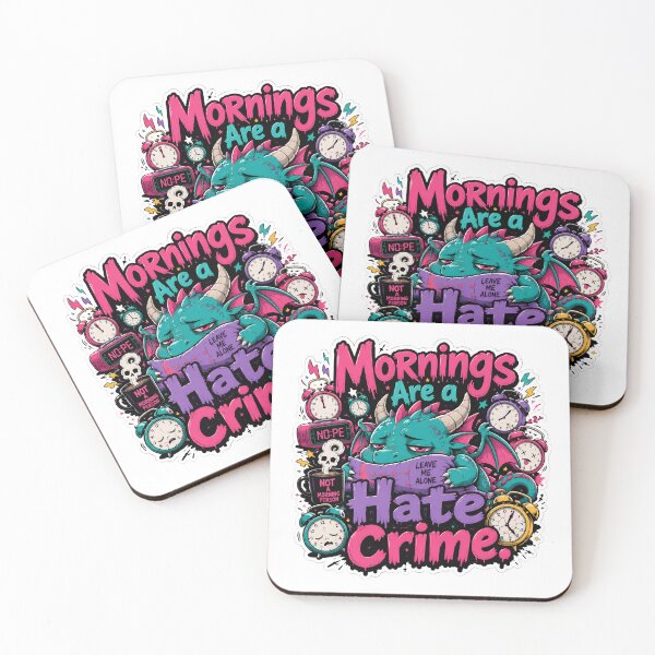 Item preview, Mornings Are a Hate Crime Dragon designed and sold by KXDigitalStudio.