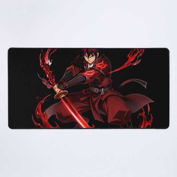 Item preview, Blood Mage Warrior - Dark Swordsman Blood Magic - Urban Fantasy Anime Character designed and sold by Revyra.