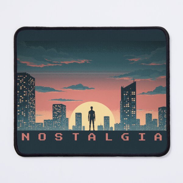 Item preview, Retro Cyberpunk Silhouette Under Neon Sunset Skyline designed and sold by DopeVibeStuff.